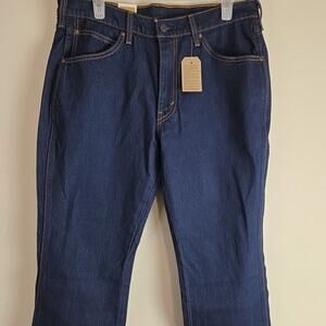 Levis 537 Western Bootcut Mens Cowboys Jeans 33X30 Dark Wash